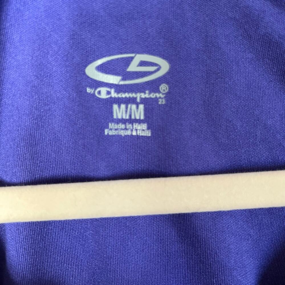 Champion C9 purple athletic tshirt size M preowned excellent short sleeve - Picture 4 of 6